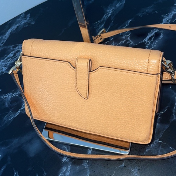 MICHAEL MICHAEL KORS Jet Set Charm Small Phone Crossbody Light Orange AUTHENTIC - Picture 5 of 11